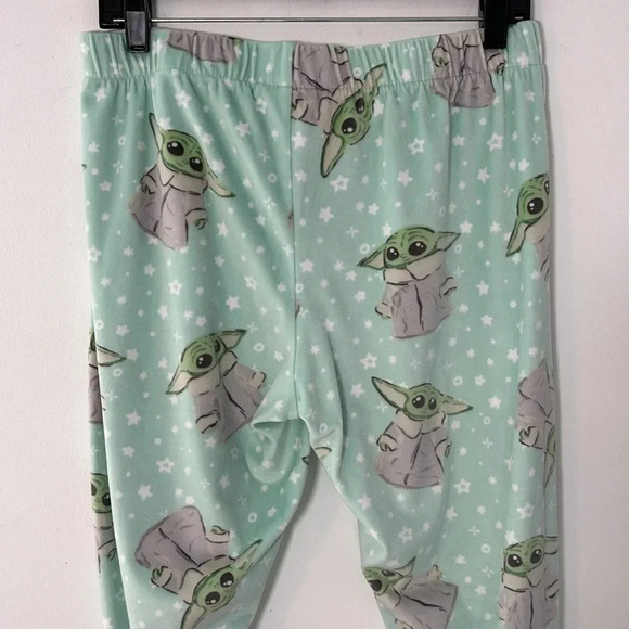 Star Wars Slumber Pajama Pants Jogger PJ Size Medium Baby Yoda Sleepwear - Picture 6 of 8